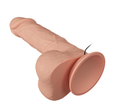 Dildo wibrujący penis z przyssawką 21,8cm